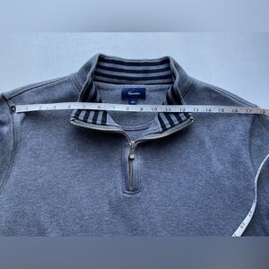 Faconnable Gray Zip Up Sweater for Men